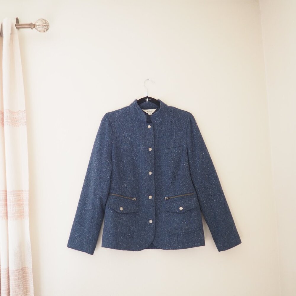 L.L. Bean Blue Women's Jacket - Picture 2 of 9